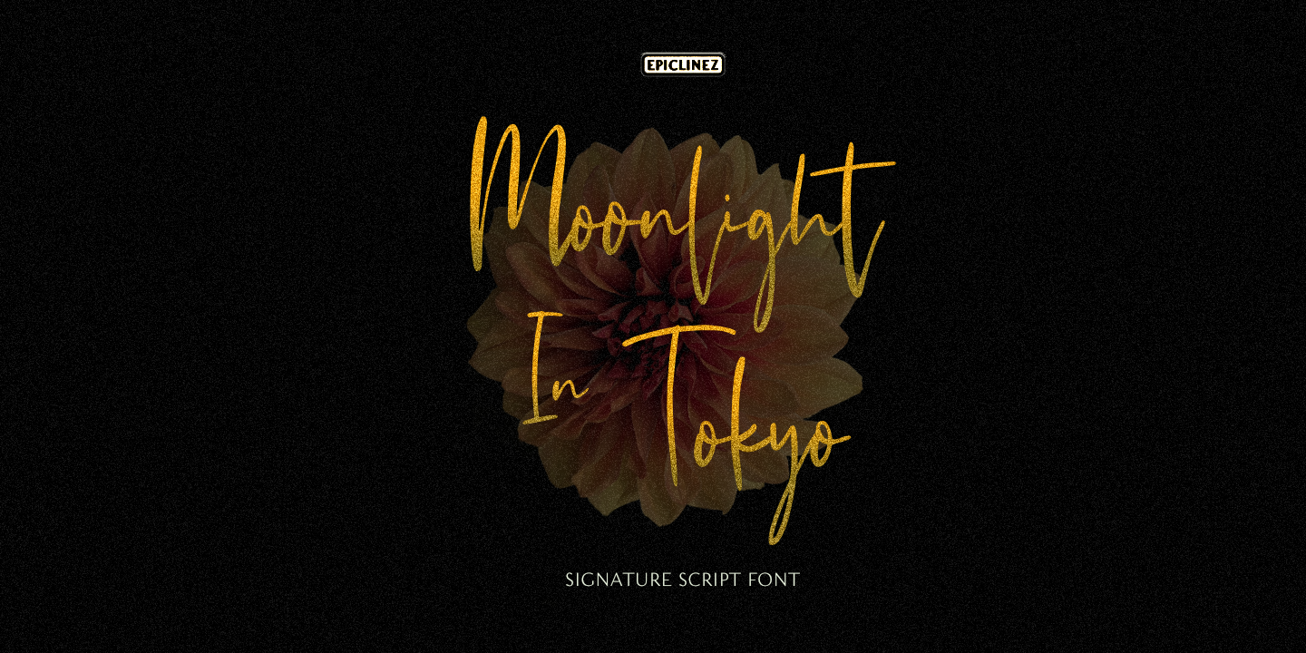 Moonlight In Tokyo Font preview